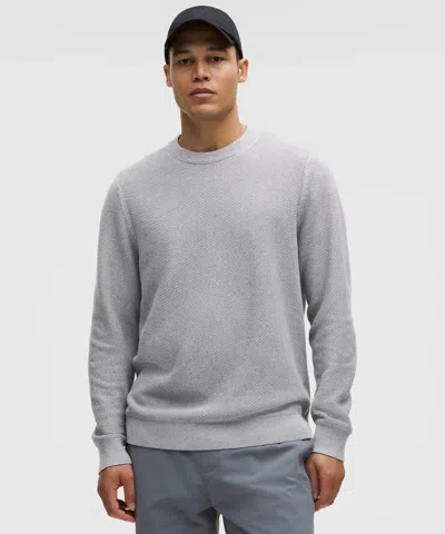 Lululemon Textured Knit Crewneck Sweater In Gray