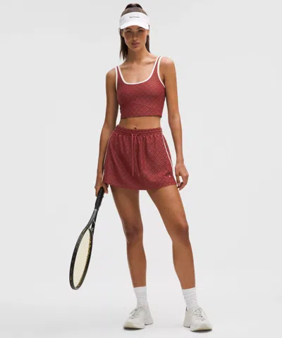 Lululemon Textured Mesh High-rise Tennis Skirt
