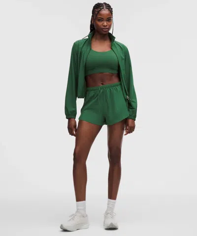 Lululemon Textured Mesh High-rise Running Short 2.5" In Green
