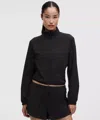 Lululemon Textured Mesh Running Jacket In Black