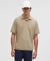 Lululemon Textured Mesh Short-sleeve Polo Shirt