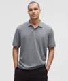 Lululemon Textured Mesh Short-sleeve Polo Shirt