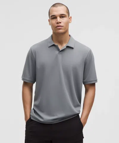 Lululemon Textured Mesh Short-sleeve Polo Shirt