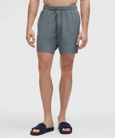 Lululemon Textured Swim Short 7" In Gray