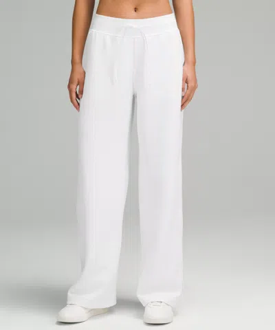 Lululemon Textured Wide-leg High-rise Track Pants Regular In White