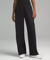 Lululemon Textured Wide-leg High-rise Track Pants Regular In Brown