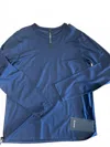 Lululemon The Fundamental Long Sleeve In Nautical Navy In Blue