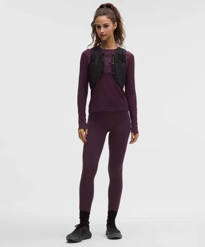 Lululemon Thermal High-rise Running Tight 25" In Brown