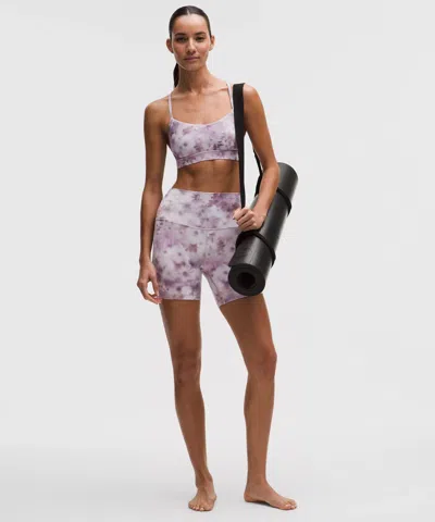 Lululemon Throwback Print  Align™ High-rise Short 6" In Pink
