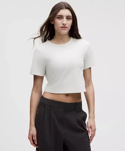 Lululemon Tie-hem Heavyweight Cotton T-shirt In White