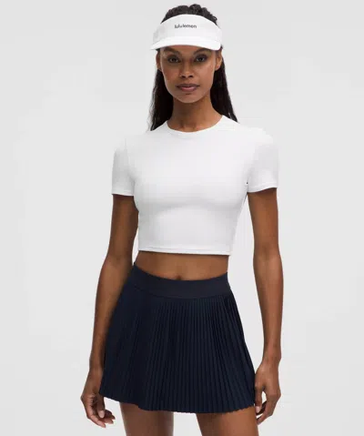 Lululemon Tight-fit Cropped Shelf-bra T-shirt Medium Support, B/c Cup