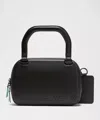 Lululemon Top-handle Leather Alternative Xl Belt Bag 2l