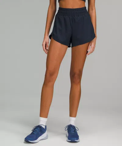 Lululemon Track That High-rise Lined Shorts 3" In True Navy