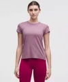 Lululemon Train To Be Short-sleeve Shirt In Pink