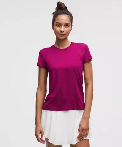 Lululemon Train To Be Short-sleeve Shirt In Pink