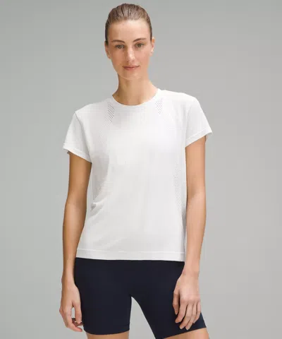 Lululemon Train To Be Short-sleeve Shirt In White