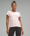 Lululemon Train To Be Short-sleeve Shirt In Pink