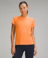 Lululemon Train To Be Short-sleeve Shirt In Orange