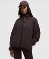 Lululemon Tumbled Fleece Full-zip Jacket In Brown