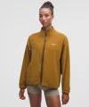 Lululemon Tumbled Fleece Full-zip Jacket In Brown
