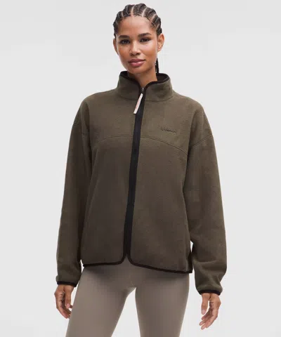 Lululemon Tumbled Fleece Full-zip Jacket In Green