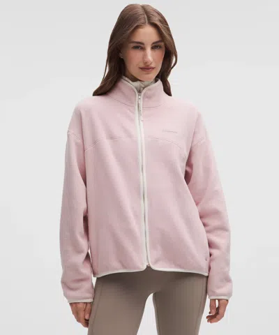 Lululemon Tumbled Fleece Full-zip Jacket In Pink