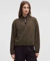 Lululemon Tumbled Fleece Half-zip Jacket In Green