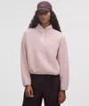 Lululemon Tumbled Fleece Half-zip Jacket In Pink
