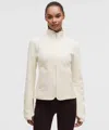 Lululemon Tumbled Fleece Running Jacket In White