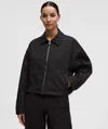 Lululemon Twill Collared Jacket In Black