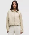 Lululemon Twill Collared Jacket In Nude