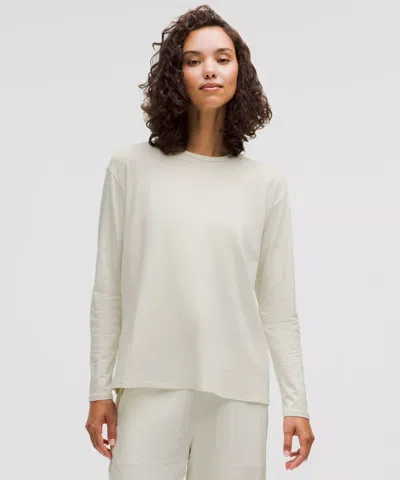 Lululemon Twist-back Relaxed-fit Long-sleeve Shirt In White