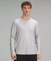 Lululemon Ultra-soft Nulu Long-sleeve Shirt In Gray