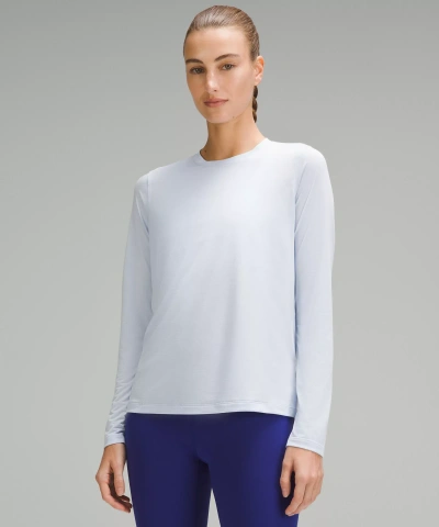 Lululemon Ultralight Hip-length Long-sleeve Shirt In White