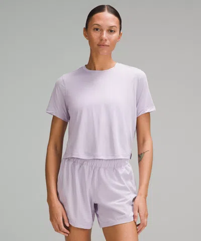 Lululemon Ultralight Waist-length T-shirt In Purple