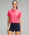 Lululemon Ultralight Waist-length T-shirt In Pink