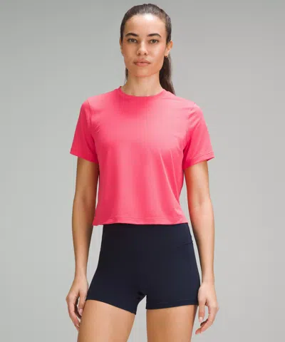 Lululemon Ultralight Waist-length T-shirt In Pink