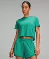 Lululemon Ultralight Waist-length T-shirt In Green