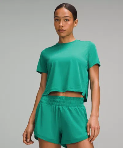 Lululemon Ultralight Waist-length T-shirt In Green