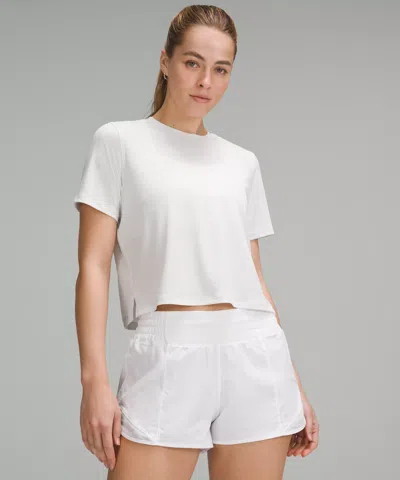 Lululemon Ultralight Waist-length T-shirt In White