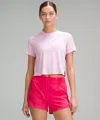 Lululemon Ultralight Waist-length T-shirt In Pink
