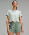 Lululemon Ultralight Waist-length T-shirt In Green