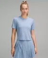 Lululemon Ultralight Waist-length T-shirt In Blue