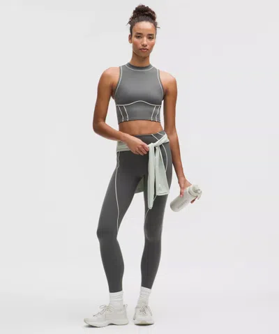 Lululemon Ultralu Contour-seam High-rise Tight In Gray