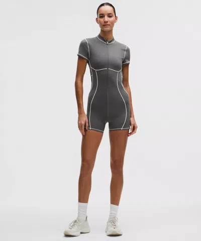 Lululemon Ultralu Contour-seam Onesie 4" In Gray