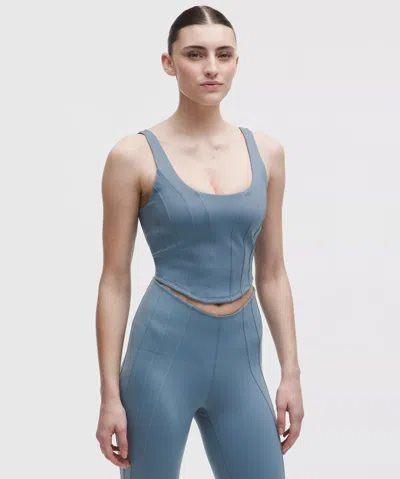 Lululemon Ultralu Corset-stitch Tank Top In Blue