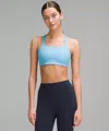 Lululemon Ultralu Square-neck Workout Bra Medium Support, B/c Cup In Blue