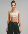 Lululemon Ultralu Square-neck Workout Bra Medium Support, B/c Cup In Gray