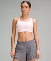 Lululemon Ultralu Square-neck Workout Bra Medium Support, D/dd Cup In White