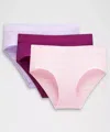Lululemon Underease High-rise Bikini Underwear 3 Pack
